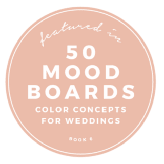 Featured in 50 Moodboards – Color Concepts for Weddings